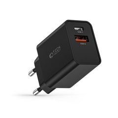 SIEŤOVÁ NABÍJAČKA NA MOBIL A TABLET TECH-PROTECT NC30W 2-PORT NETWORK CHARGER PD30W/QC3.0 BLACK