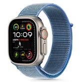 REMIENOK TECH-PROTECT NYLON APPLE WATCH 6 / 7 / 8 / 9 / 10 / SE / ULTRA 1 / 2 (44 / 45 / 46 / 49 MM) BABY BLUE