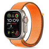 REMIENOK TECH-PROTECT NYLON APPLE WATCH 6 / 7 / 8 / 9 / 10 / SE / ULTRA 1 / 2 (44 / 45 / 46 / 49 MM) KUMQUAT