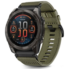 REMIENOK TECH-PROTECT NYLON CLASSIC GARMIN FENIX 5X / 5X PLUS / 6X / 6X PRO / 7X / 8 (51 MM) OLIVE GREEN