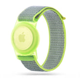 REMIENOK HEYBAND NYLON FOR KIDS APPLE AIRTAG LIME