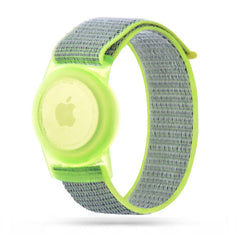REMIENOK HEYBAND NYLON FOR KIDS APPLE AIRTAG LIME