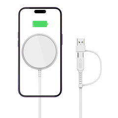 BEZDRÔTOVÁ NABÍJAČKA TECH-PROTECT QI15W-A25 MAGNETIC MAGSAFE WIRELESS CHARGER WHITE