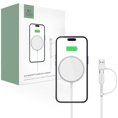 BEZDRÔTOVÁ NABÍJAČKA TECH-PROTECT QI15W-A25 MAGNETIC MAGSAFE WIRELESS CHARGER WHITE