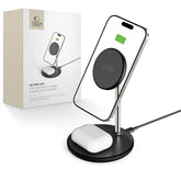 NABÍJACIA STANICA TECH-PROTECT QI15W-A39 2IN1 MAGNETIC MAGSAFE WIRELESS CHARGER BLACK