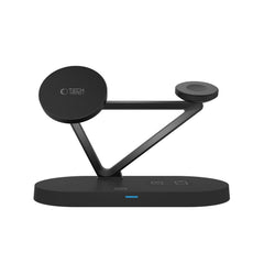 NABÍJACIA STANICA TECH-PROTECT QI15W-A41 3IN1 MAGNETIC MAGSAFE WIRELESS CHARGER BLACK