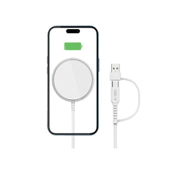 BEZDRÔTOVÁ NABÍJAČKA TECH-PROTECT QI15W-A44 MAGNETIC MAGSAFE WIRELESS CHARGER WHITE