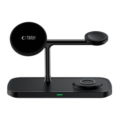 NABÍJACIA STANICA TECH-PROTECT QI15W-A45 3IN1 MAGNETIC MAGSAFE WIRELESS CHARGER BLACK
