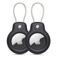 OBAL TECH-PROTECT ROUGH VEIN 2-PACK APPLE AIRTAG BLACK