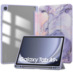 KRYT / OBAL NA SAMSUNG GALAXY TAB A9+ PLUS 11.0 X210 / X215 / X216 TECH-PROTECT SC PEN HYBRID VIOLET MARBLE
