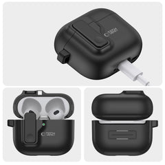 PUZDRO TECH-PROTECT SLIM HOOK APPLE AIRPODS 4 BLACK