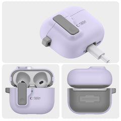 PUZDRO TECH-PROTECT SLIM HOOK APPLE AIRPODS 4 LAVENDER