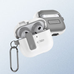PUZDRO TECH-PROTECT SLIM HOOK APPLE AIRPODS 4 WHITE