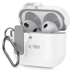 PUZDRO TECH-PROTECT SLIM HOOK APPLE AIRPODS 4 WHITE
