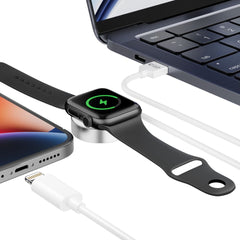 NABÍJAČKA NA APPLE WATCH TECH-PROTECT ULTRABOOST 2IN1 MAGNETIC CHARGING CABLE & LIGHTNING 150CM WHITE