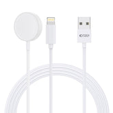 NABÍJAČKA NA APPLE WATCH TECH-PROTECT ULTRABOOST 2IN1 MAGNETIC CHARGING CABLE & LIGHTNING 150CM WHITE