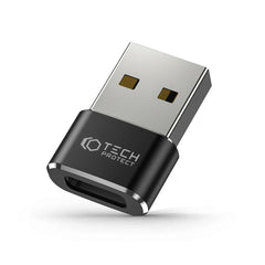 ADAPTÉR TECH-PROTECT ULTRABOOST ADAPTER USB TO TYPE-C BLACK