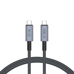 KÁBEL TECH-PROTECT ULTRABOOST MAX USB 4.0 8K 40GBPS TYPE-C CABLE PD240W 100CM GREY