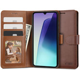 KRYT TECH-PROTECT WALLET XIAOMI REDMI 14C / POCO C75 BROWN