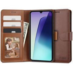 KRYT TECH-PROTECT WALLET XIAOMI REDMI 14C / POCO C75 BROWN