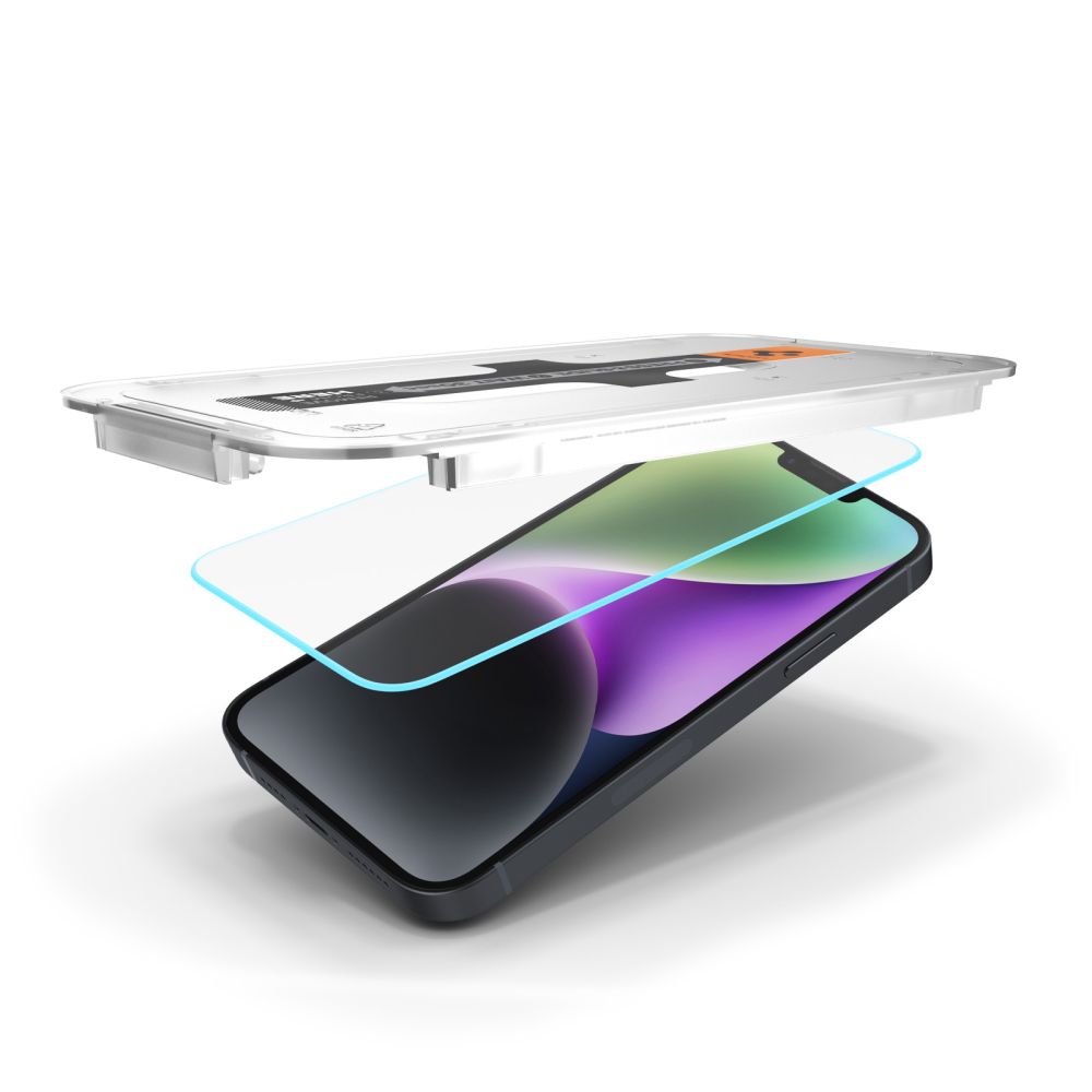 TVRDENÉ SKLO  SPIGEN GLAS.TR ”EZ FIT” IPHONE 13 / 13 PRO / 14 / 16E