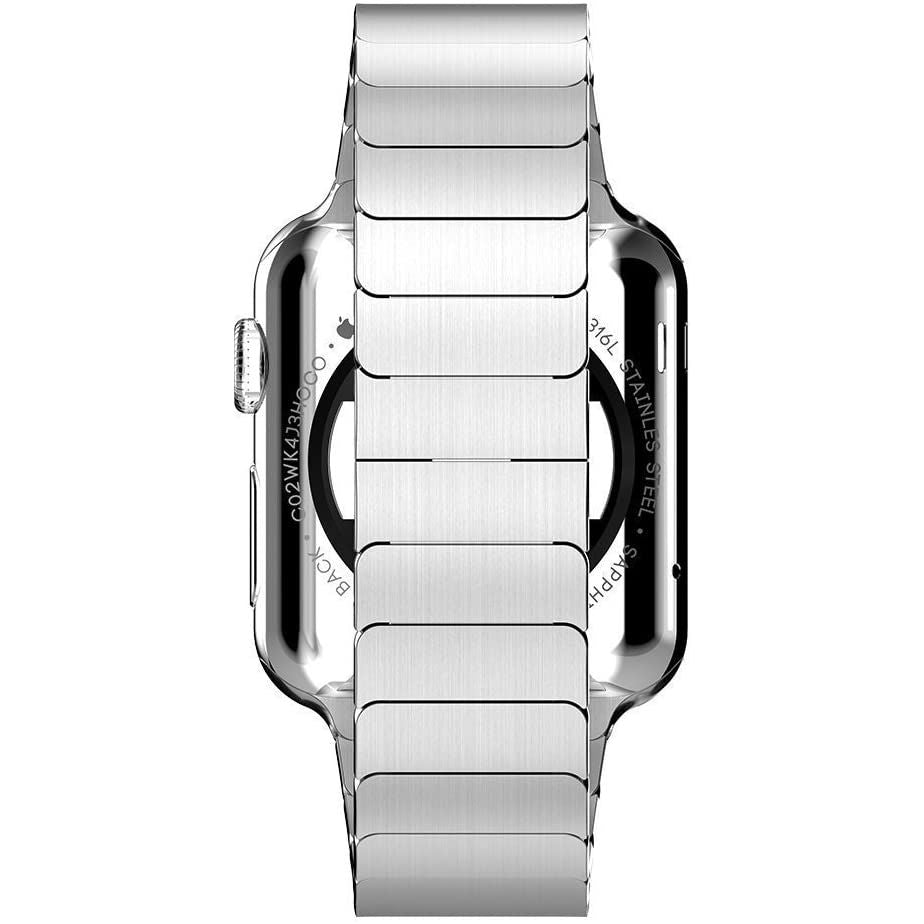 REMIENOK DOOP LINKBAND APPLE WATCH 4 / 5 / 6 / 7 / 8 / 9 / SE / ULTRA 1 / 2  (42 / 44 / 45 / 49 MM) SILVER