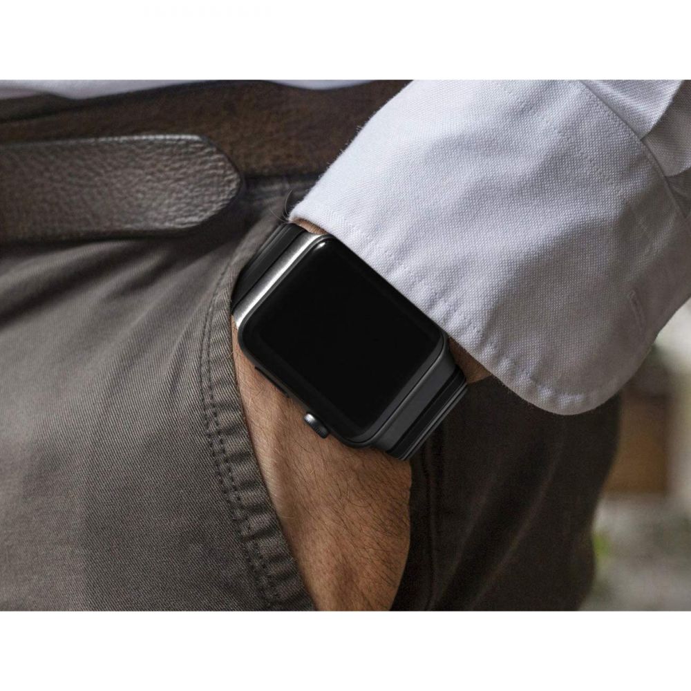 REMIENOK DOOP LINKBAND APPLE WATCH 4 / 5 / 6 / 7 / 8 / 9 / SE / ULTRA 1 / 2  (42 / 44 / 45 / 49 MM) SILVER
