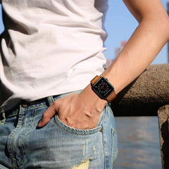 REMIENOK DOOP LEATHERFIT APPLE WATCH 4 / 5 / 6 / 7 / 8 / 9 / SE / ULTRA 1 / 2  (42 / 44 / 45 / 49 MM) BROWN