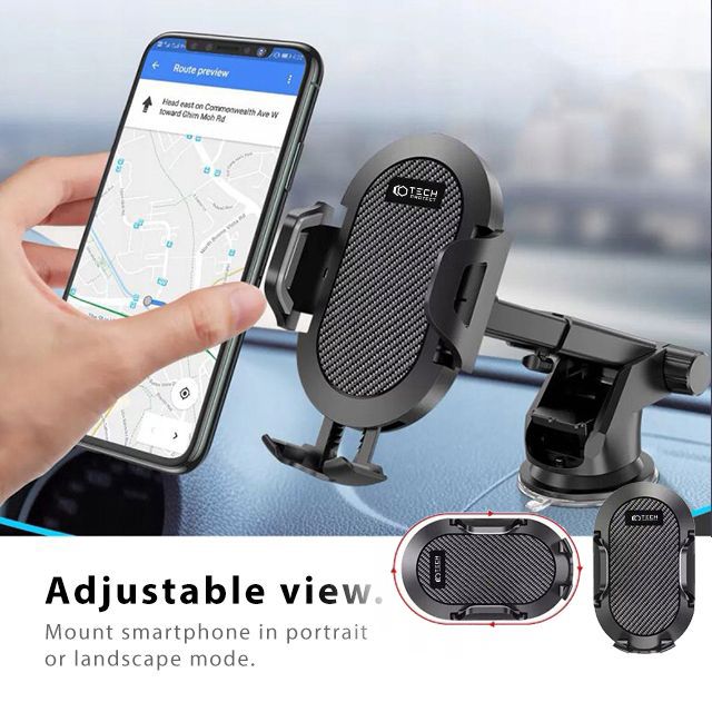 DRŽIAK NA MOBIL DO AUTA TECH-PROTECT UNIVERSAL CAR MOUNT BLACK