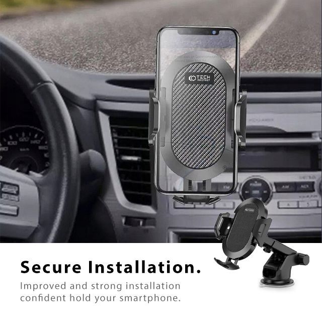 DRŽIAK NA MOBIL DO AUTA TECH-PROTECT UNIVERSAL CAR MOUNT BLACK