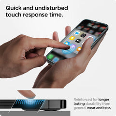 TVRDENÉ SKLO  SPIGEN GLAS.TR ”EZ FIT” IPHONE 13 / 13 PRO / 14 / 16E
