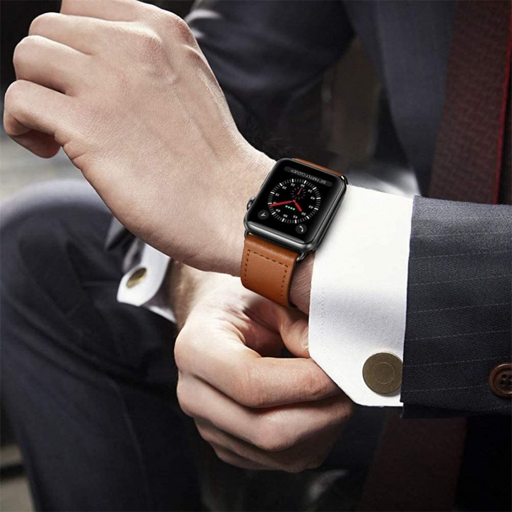REMIENOK DOOP LEATHERFIT APPLE WATCH 4 / 5 / 6 / 7 / 8 / 9 / SE / ULTRA 1 / 2  (42 / 44 / 45 / 49 MM) BROWN