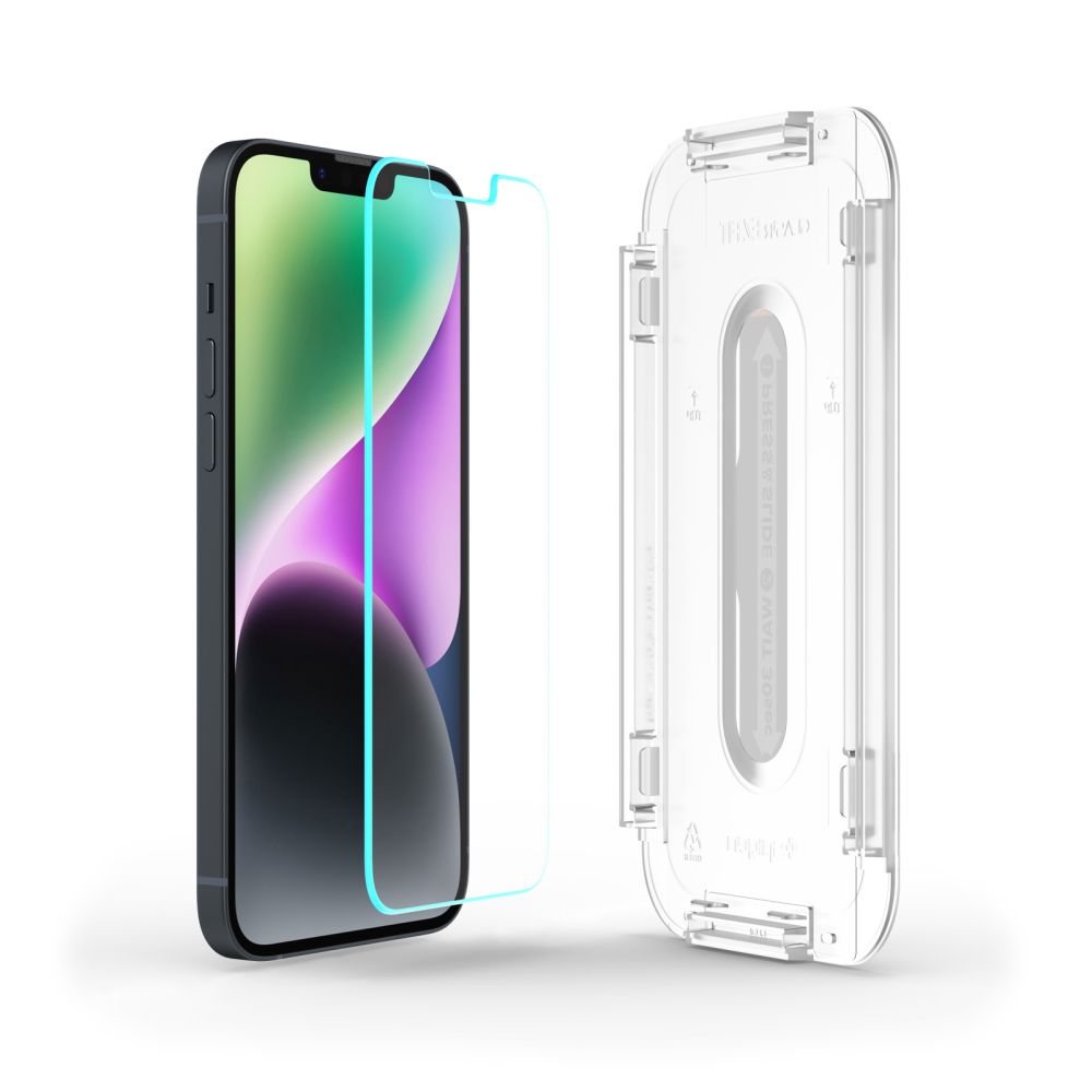 TVRDENÉ SKLO  SPIGEN GLAS.TR ”EZ FIT” IPHONE 13 / 13 PRO / 14 / 16E