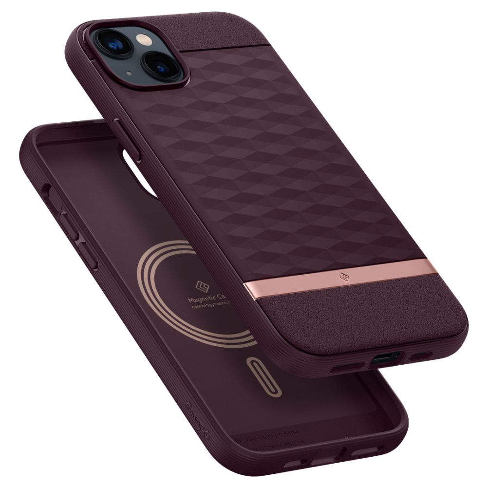 KRYT CASEOLOGY PARALLAX MAG MAGSAFE IPHONE 14 PLUS BURGUNDY