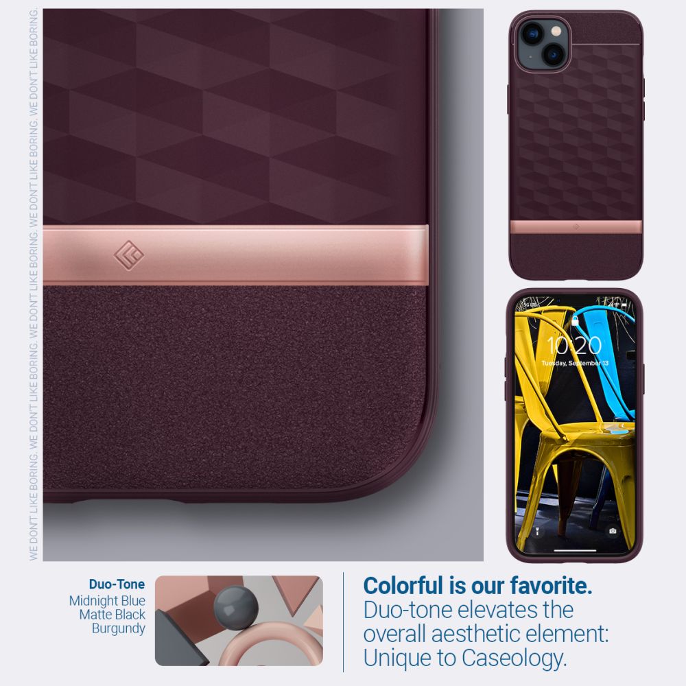 KRYT CASEOLOGY PARALLAX MAG MAGSAFE IPHONE 14 PLUS BURGUNDY