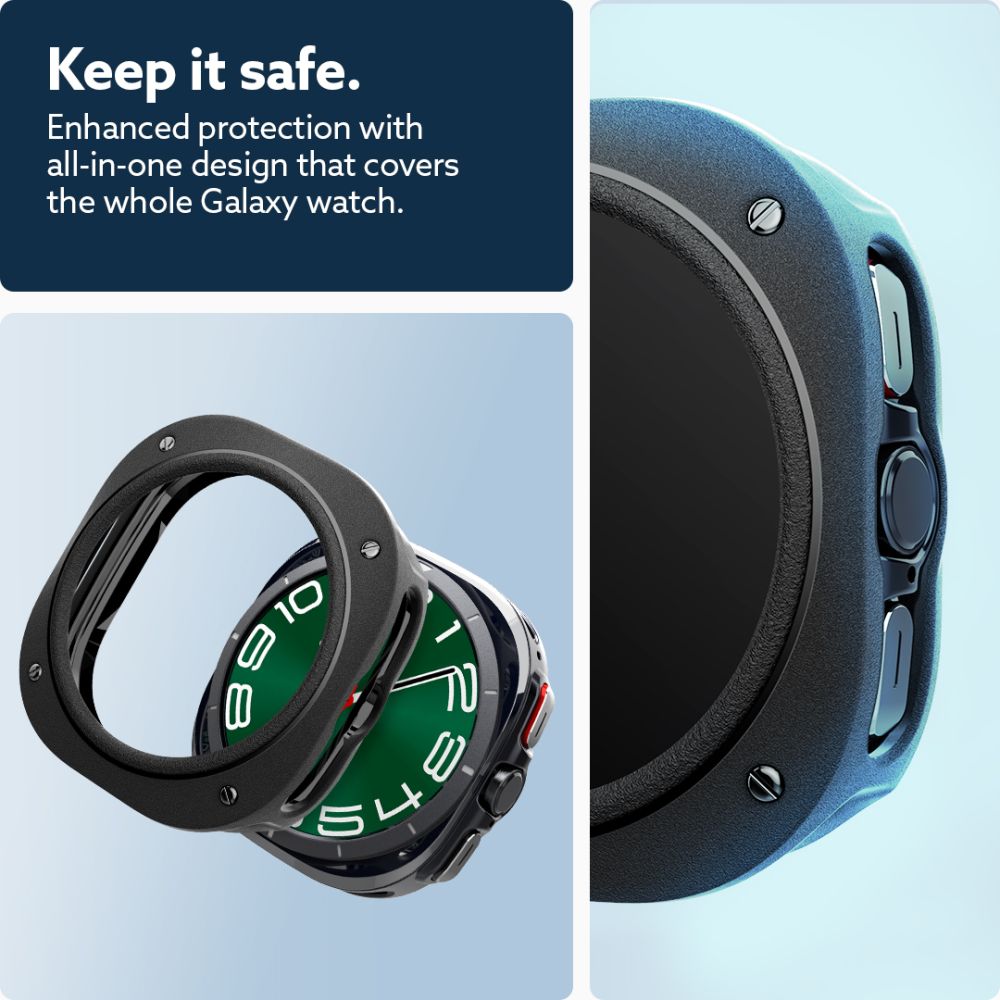 OCHRANNÉ PUZDRO NA SAMSUNG GALAXY WATCH ULTRA (47 MM) CASEOLOGY VAULT MATTE BLACK