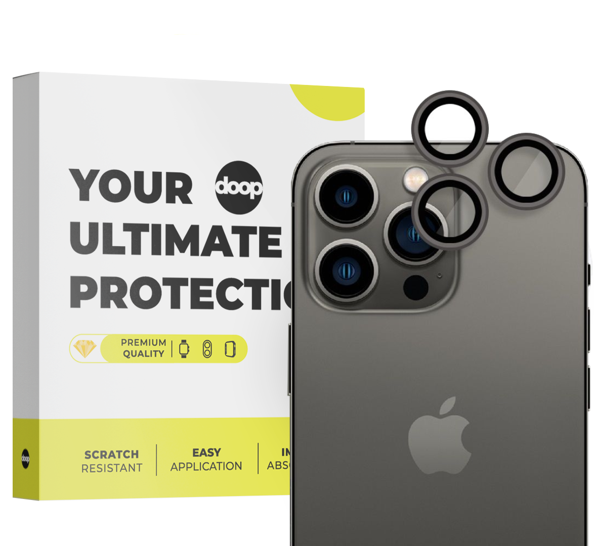 OCHRANA FOTOAPARÁTU DOOP CAMRING IPHONE 14 PRO / 14 PRO MAX BLACK