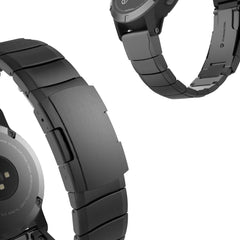 KOVOVÝ REMIENOK NA GARMIN 26MM FENIX 3 / 5X / 3HR / 5X PLUS / 6X / 6X / 7 X PRO DOOP STEELBAND BLACK