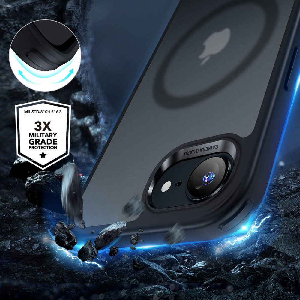KRYT ESR CLASSIC HYBRID HALOLOCK MAGSAFE IPHONE 16E FROSTED BLACK