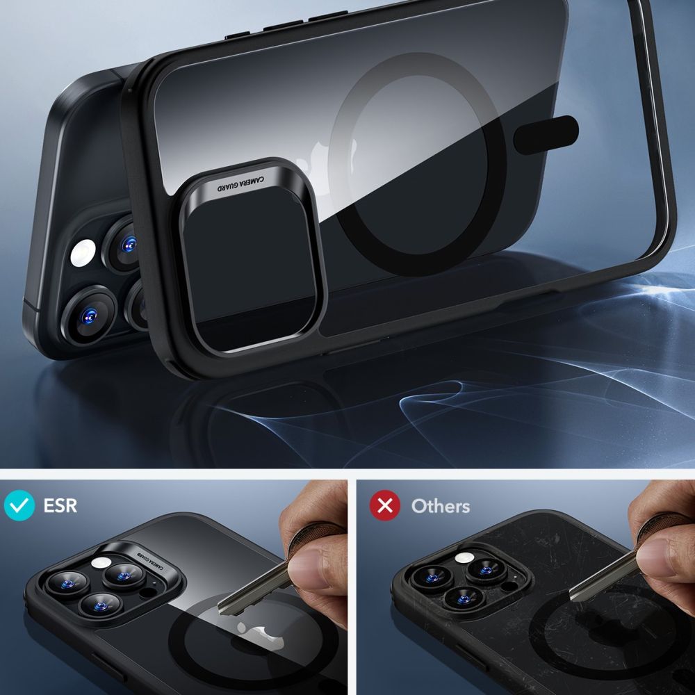 ESR CLASSIC HYBRID HALOLOCK MAGSAFE & TEMPERED GLASS IPHONE 16 PRO CLEAR/BLACK