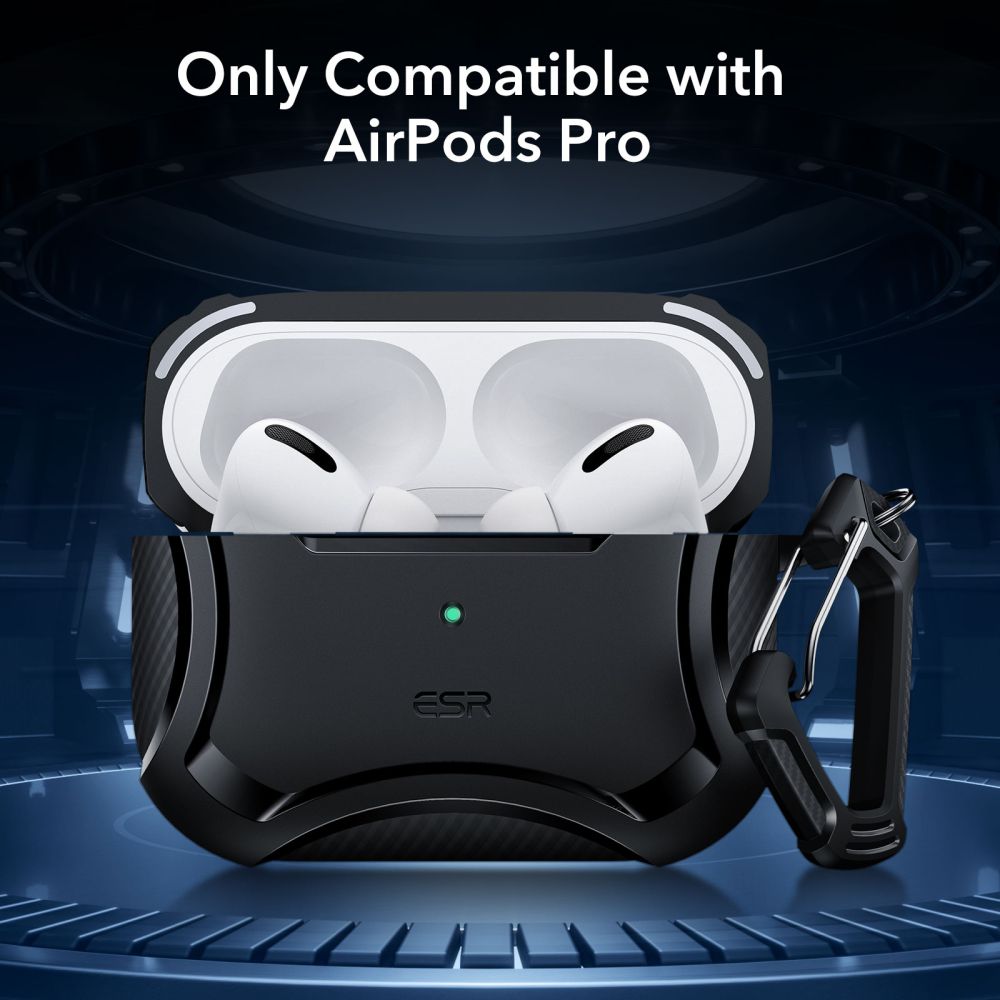 PUZDRO  ESR CYBER ARMOR HALOLOCK MAGSAFE APPLE AIRPODS PRO 1 / 2 BLACK