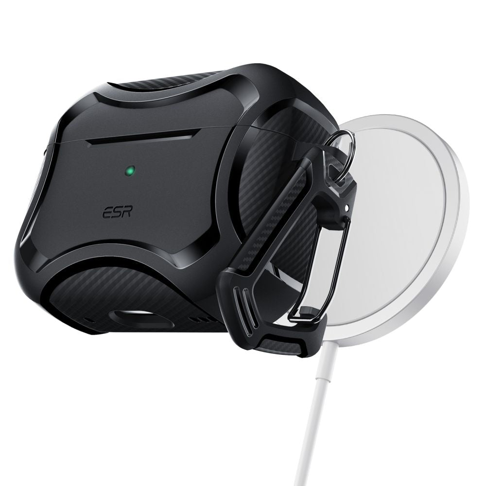 PUZDRO  ESR CYBER ARMOR HALOLOCK MAGSAFE APPLE AIRPODS PRO 1 / 2 BLACK