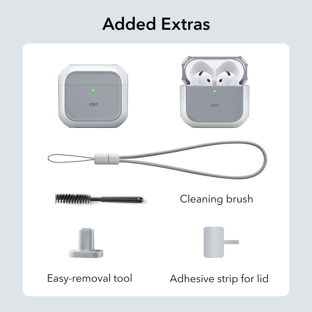 PUZDRO ESR ORBIT HALOLOCK MAGSAFE APPLE AIRPODS 4 WHITE