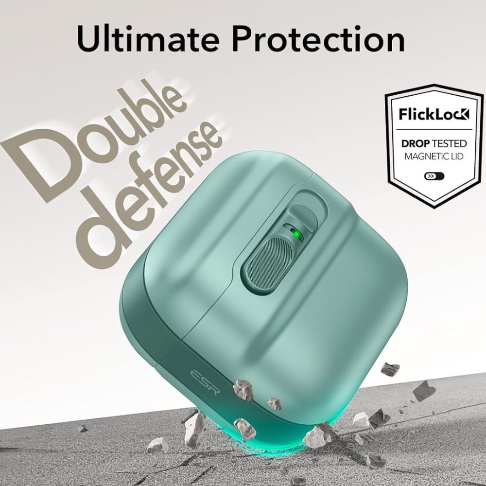 PUZDRO ESR PULSE HALOLOCK MAGSAFE APPLE AIRPODS 4 GREEN