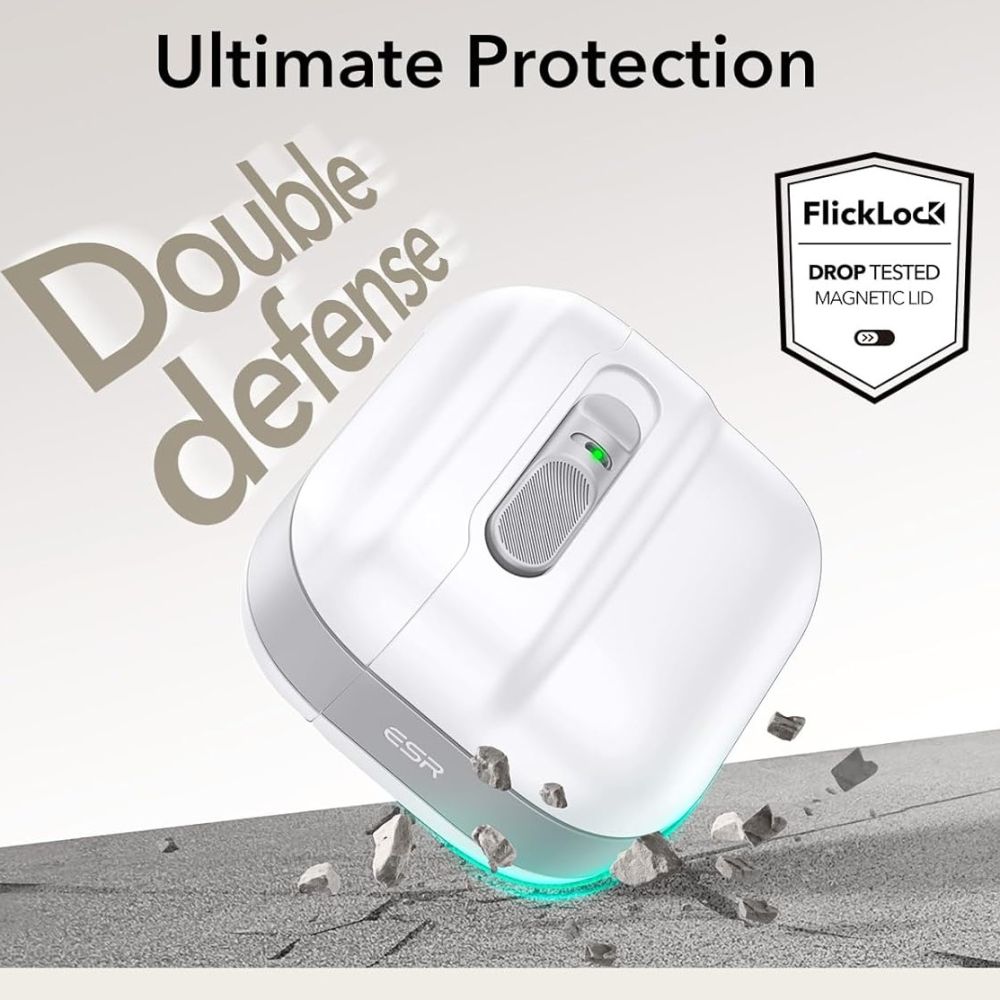 PUZDRO ESR PULSE HALOLOCK MAGSAFE APPLE AIRPODS 4 WHITE