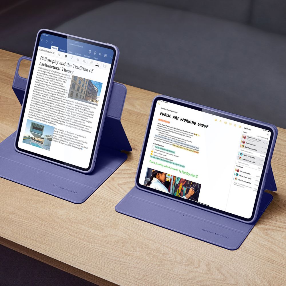 KRYT ESR REBOUND HYBRID IPAD PRO 12.9 4 / 5 / 6 / 2020-2022 / AIR 13 2024 LAVENDER