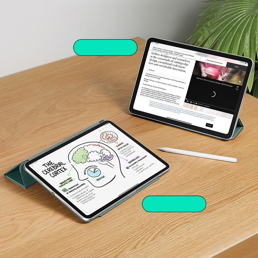 KRYT ESR REBOUND MAGNETIC IPAD PRO 12.9” 4 / 5 / 6 / 2020-2022 / AIR 13” 1 / 2 / 2024-2025 FOREST GREEN