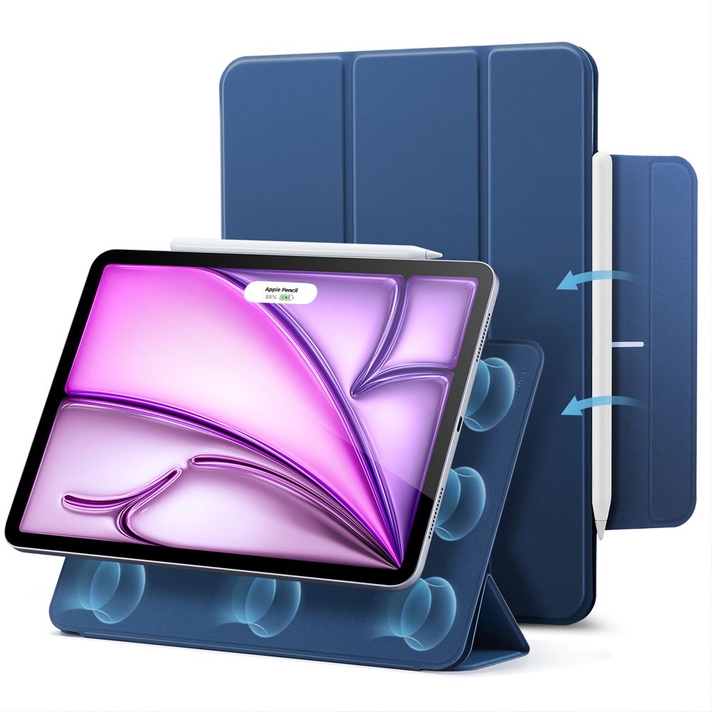 KRYT ESR REBOUND MAGNETIC IPAD PRO 12.9” 4 / 5 / 6 / 2020-2022 / AIR 13” 1 / 2 / 2024-2025 NAVY BLUE