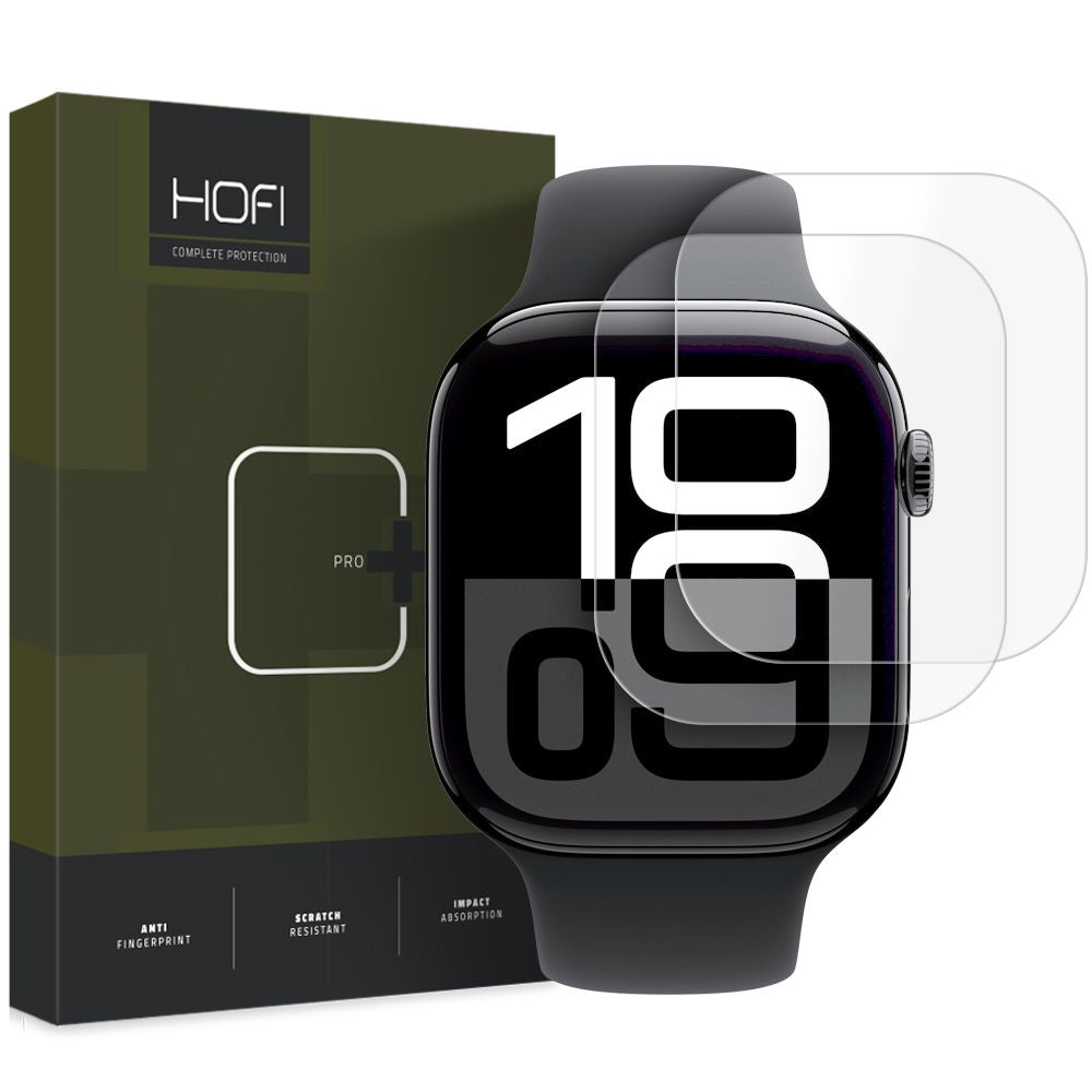 OCHRANNÁ FÓLIA HOFI HYDROFLEX PRO+ 2-PACK APPLE WATCH 10 (46 MM) CLEAR
