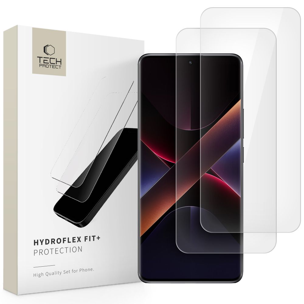 OCHRANNÁ FÓLIA TECH-PROTECT HYDROFLEX FIT+ 2-PACK XIAOMI REDMI NOTE 14 PRO 5G / 14 PRO+ PLUS 5G / POCO X7 5G CLEAR